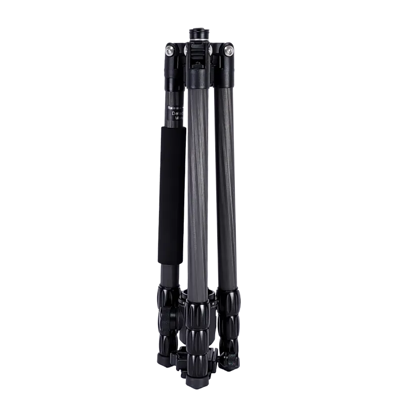 Foldable Carbon Fiber Tripod Monopod 360°Ball Head Detachable Max Load at 10kg Adjustable Height from 53cm to 160cm for 