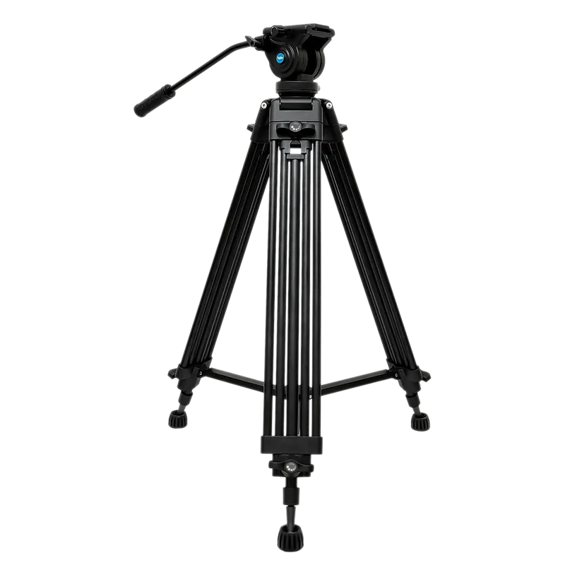Fluid Damping Tripod Smooth Vibration Reduction for Video and Dynamic Shooting with 30“to 62” Height Interchangeable Fee