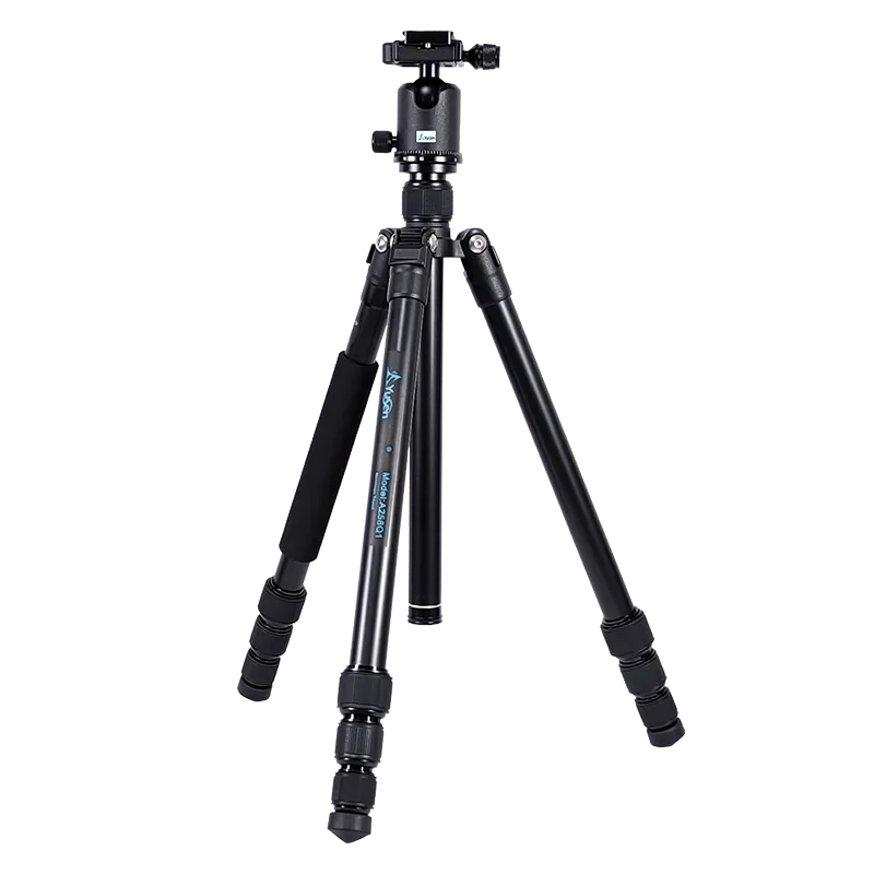 Aluminum Camera Tripod Detachable Legs Convertible to Monopod Durable Tripod Kit for DSRL with CNC 360°Ball Head Kit Tri