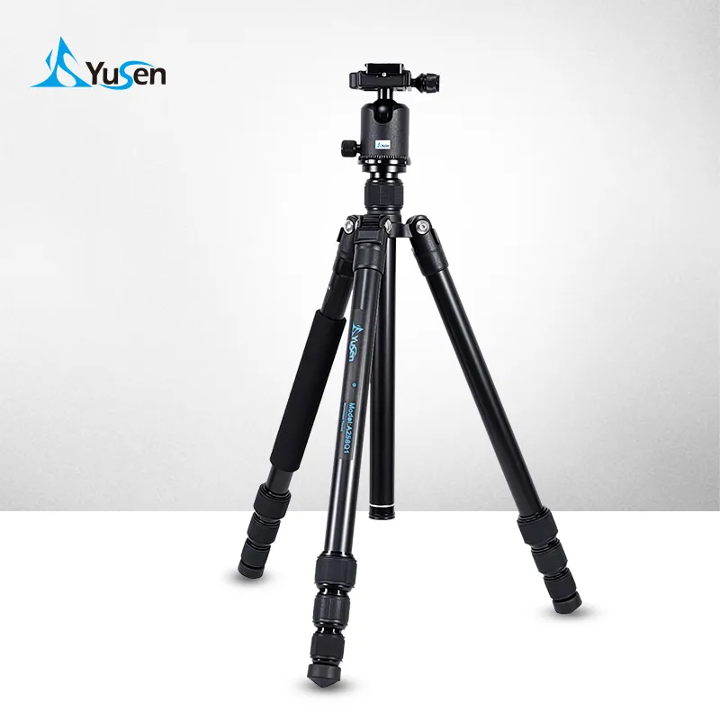 Aluminum Camera Tripod Detachable Legs Convertible to Monopod Durable Tripod Kit for DSRL with CNC 360°Ball Head Kit Tripod