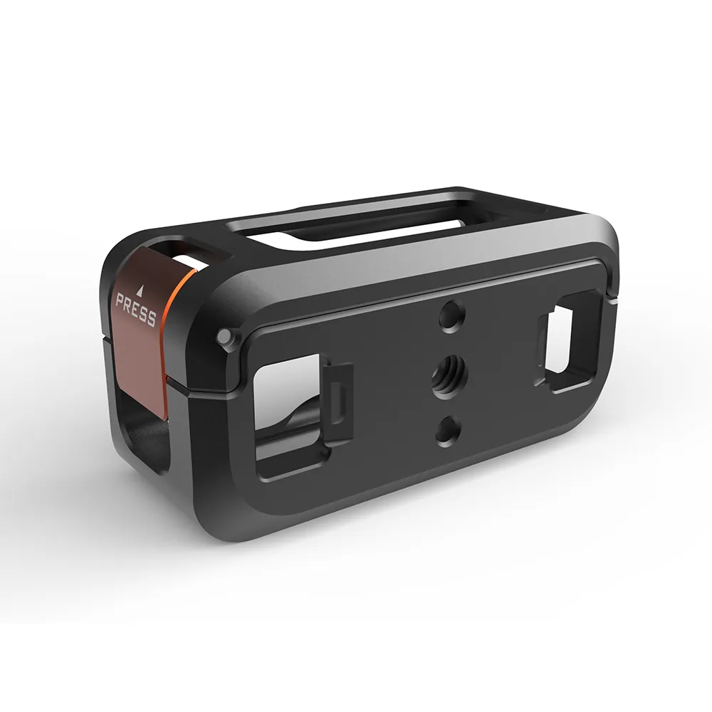 Camera Cage for DJI Osmo Nano,Lightweight Aluminum Protective Frame 1/4"-20 Threaded Hole and Cold Shoe Mount, Full